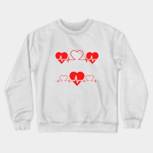 Red Heartbeat Crewneck Sweatshirt